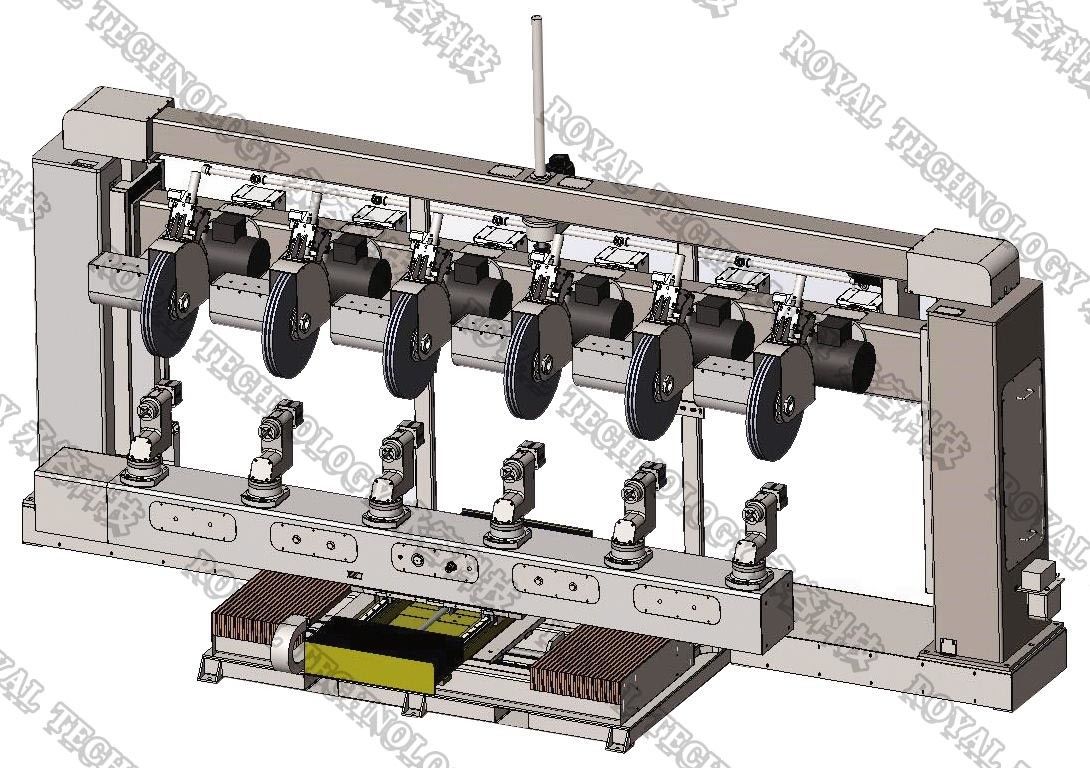 High Flexibility Automated Industrial Machinery 2 Stations Rotary Polishing Machine