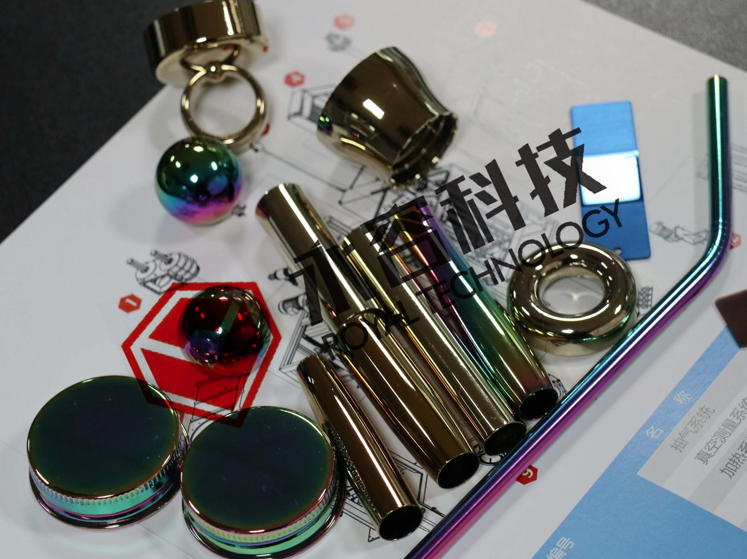 Gold Plating, Rainbow Color PVD Coating Equipment , Arc Ion PVD Coating