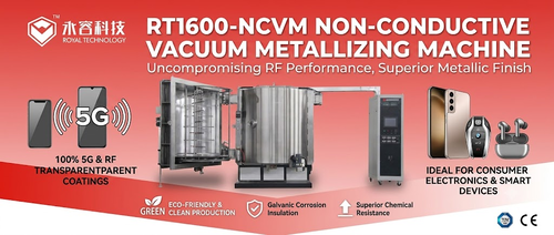 Latest company news about RT1600-NCVM Dual-Technology PVD Vacuum Coating Machine for Non-Conductive Metallization