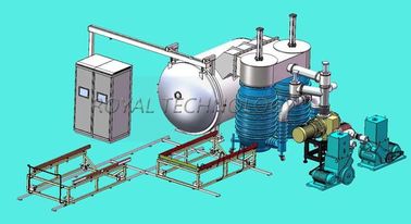 Good price Horizontal Thermal Evaporation Coating Unit , High Vacuum Aluminum Metalizing Coating Machine online