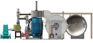Good price Helmet Visors Vacuum Metalizing Machine ,  Horizontal Metallizing Coating Plant online