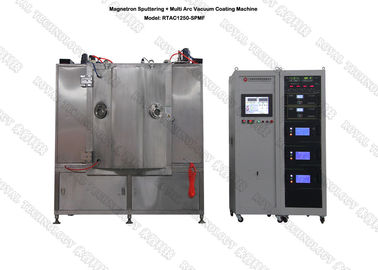 Good price MF Magnetron Sputtering Coating Machine, MF Sputtering Black Film Coating Plant, Blackish TiCN, CrC Film Vacuum Coater online