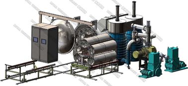 Good price Horizontal Vacuum Metalizing Machine, Plastic Cutlery PVD DC Planar Magnetron  Sputtering System online