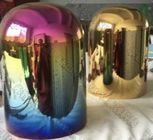 PVD Coating Service  on Glass Candle Holder, Glass ware Decorative coatings by PVD Plating