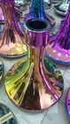 Multi-Arc PVD Decorative Coating, Arc Cathodes PVD Glass Coating Machine , Glass vase rainbow PVD coating