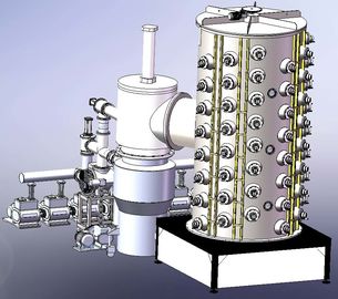 Good price Rose Gold PVD Vacuum Coating Machine ,  Large Stainless Steel Pipes PVD Plating online