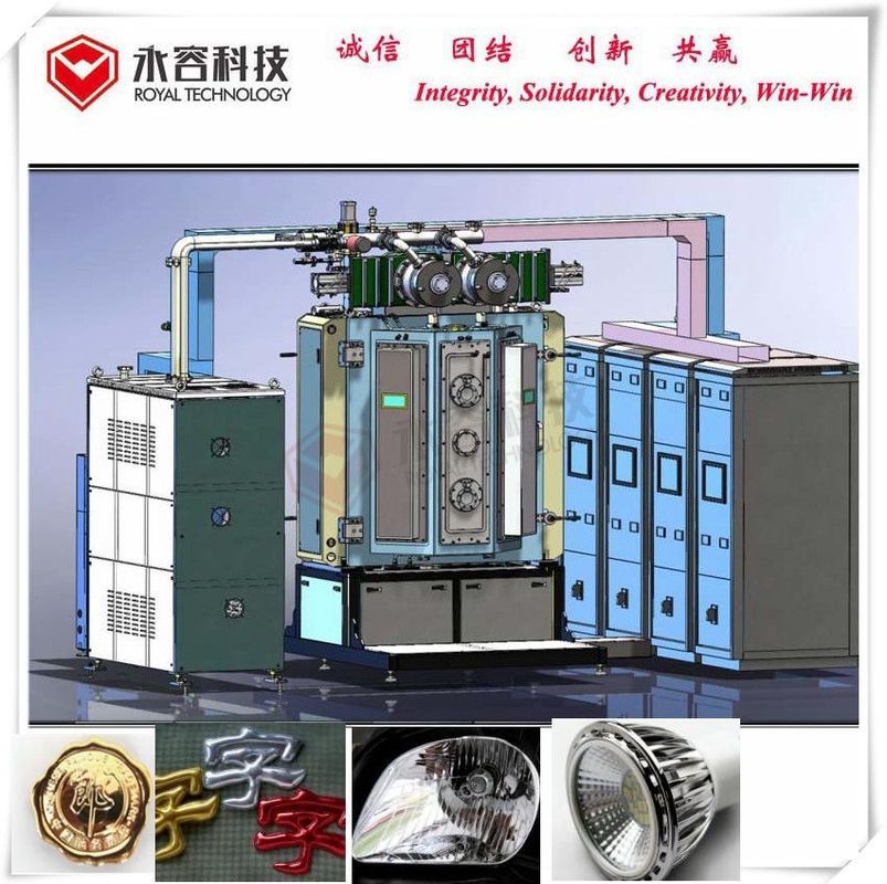 Evaporation Vacuum Metalizing Machine Multi Color 4t 8t For Metal Parts