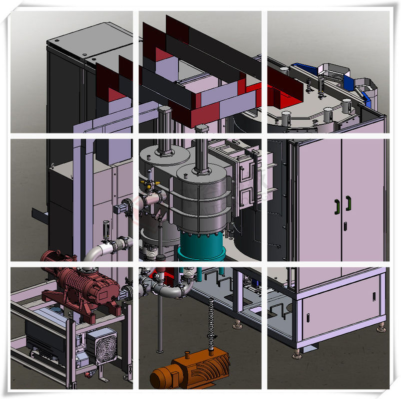 Ni Pvd Sputtering Machine , Stable Cr Vacuum Metallizing System
