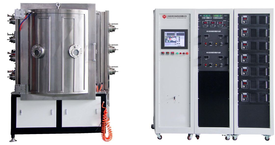 High Shiny Pvd Gold Plating Machine , Strong Adhesion Thin Film Deposition Equipment