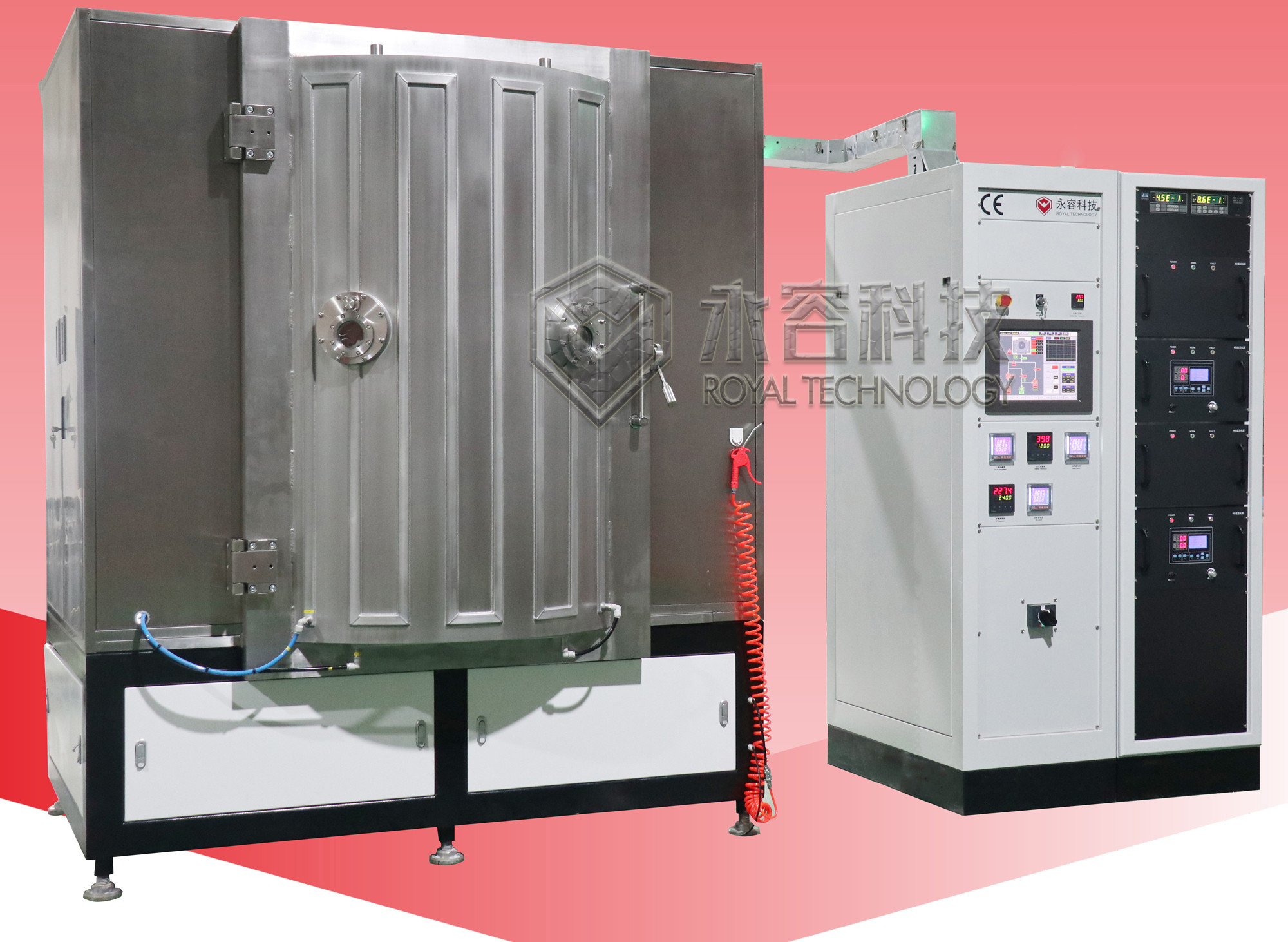 Magnetron Sputtering PVD Vacuum Coating Machine IPG Blue MF Sputtering ...