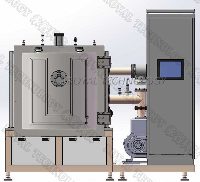 Copper Thin Film Coating Machine , Nylon Textile Cu Conductive Film Coating Equipment