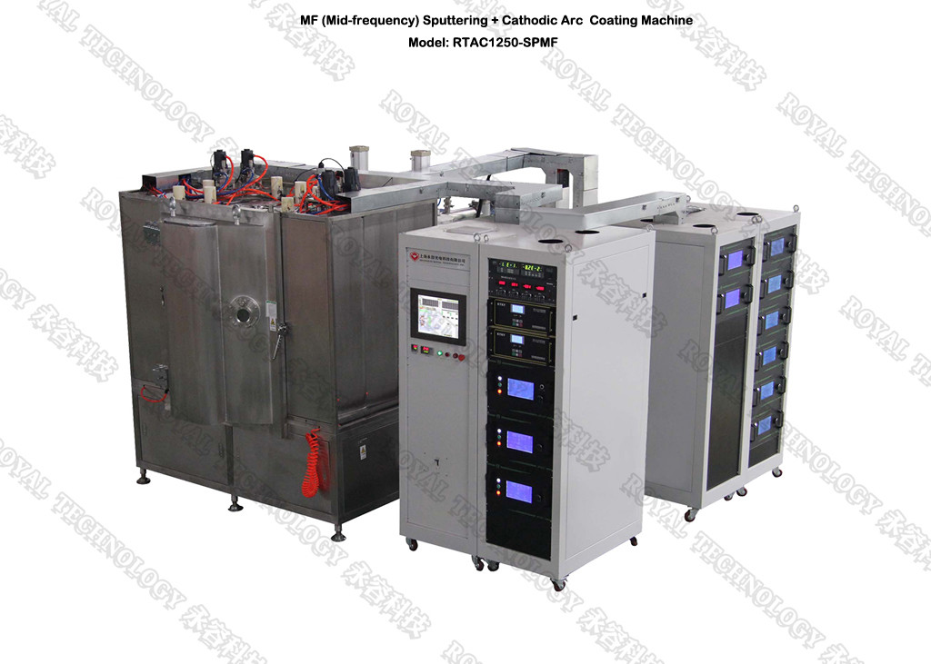 Metals Cathodic Arc PVD Plating Machine , Glass  Multi Arc Ion  Plating Equipment