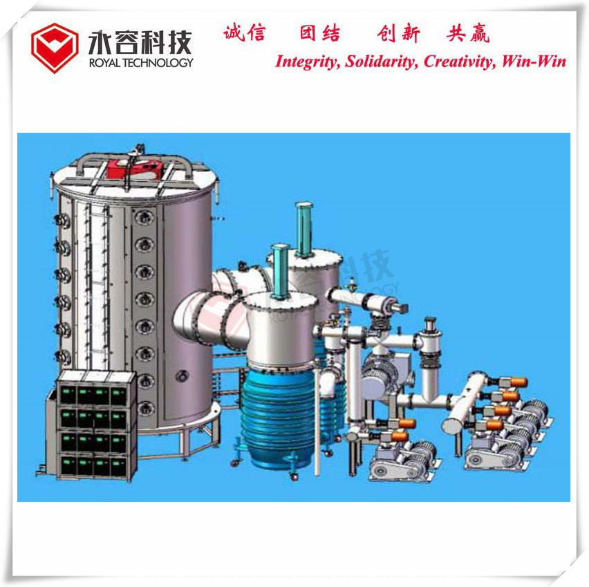 Stainless Steel Sheets Vacuum Coating Equipment , Large size SS sheets Multi Arc Coating Machine