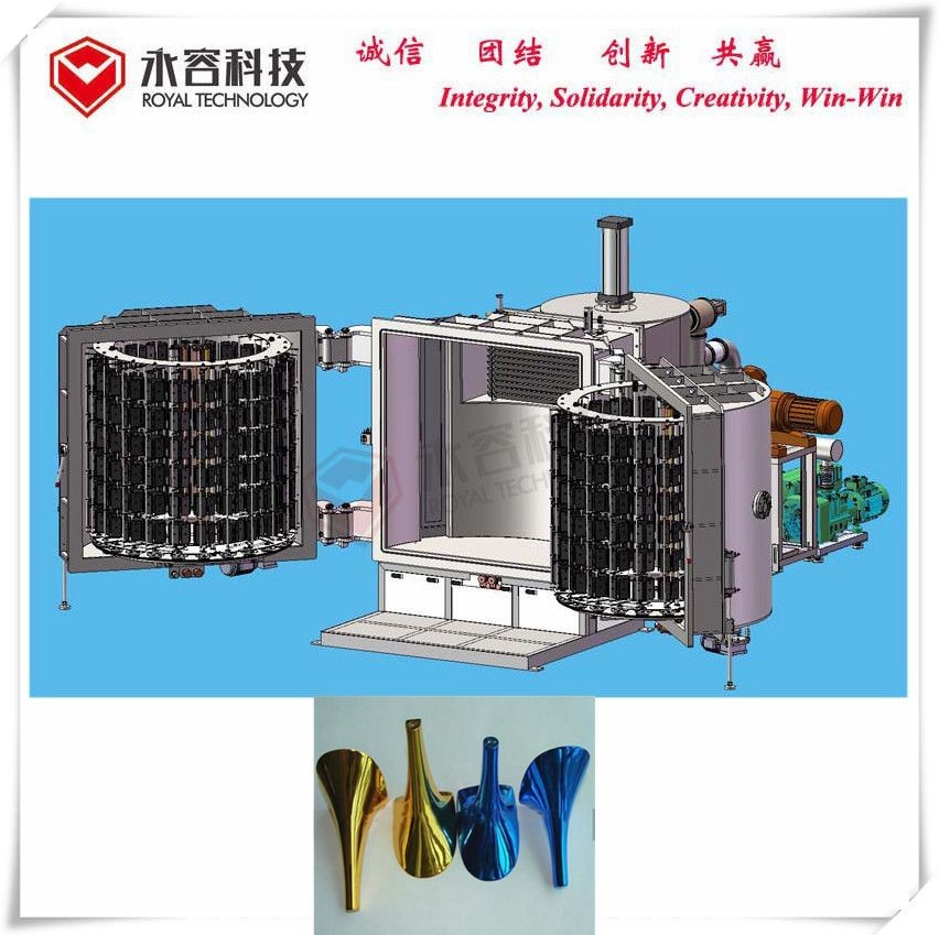 Gold / Blue Thin Film Coating Machine Pvd Coating For Stainless Steel Products