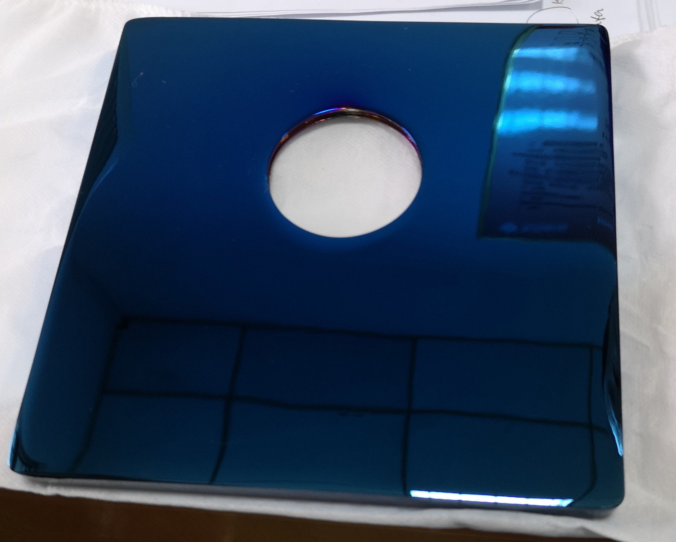 Blue Color Pvd Coating On Metal Parts Brass Alloy Pvd Blue Coating Service