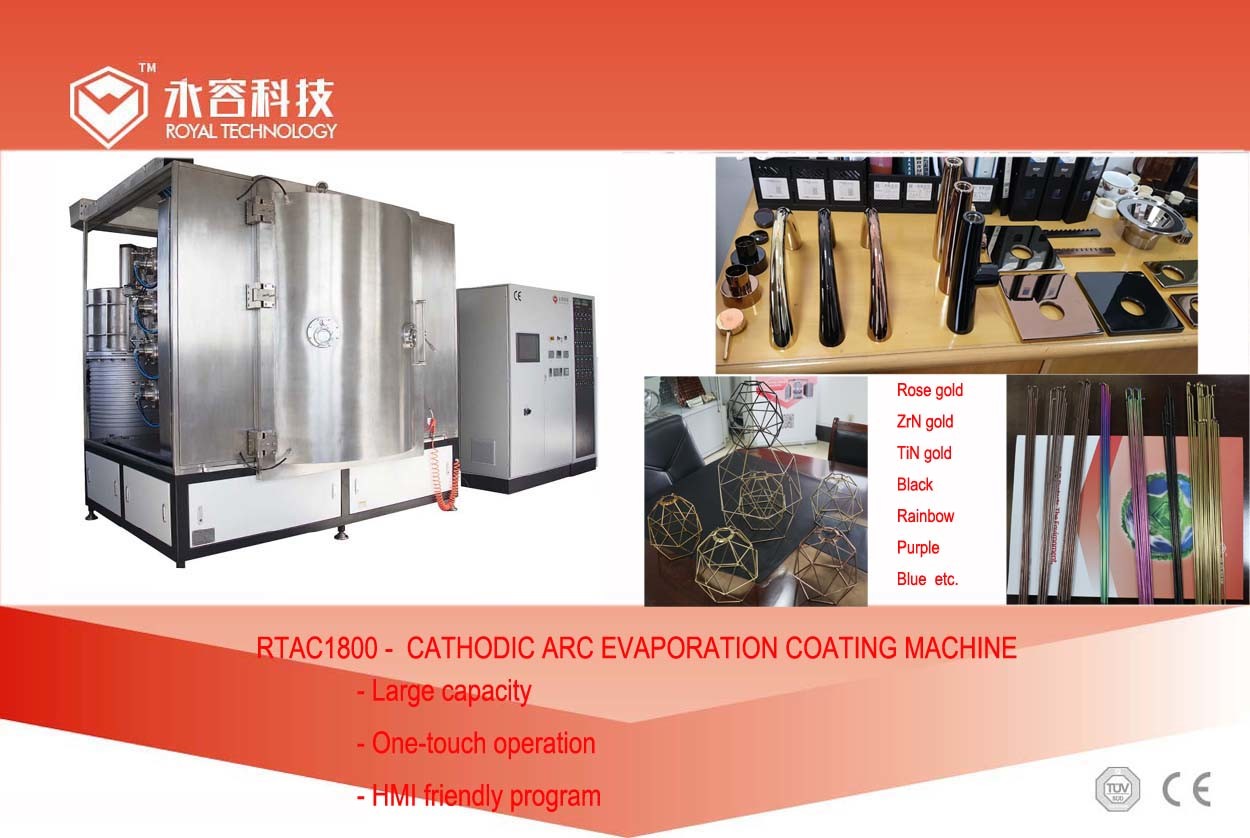 Arc Evaporation Chrome Plating Equipment , Hand Shower Silver Pvd Coating Equipment