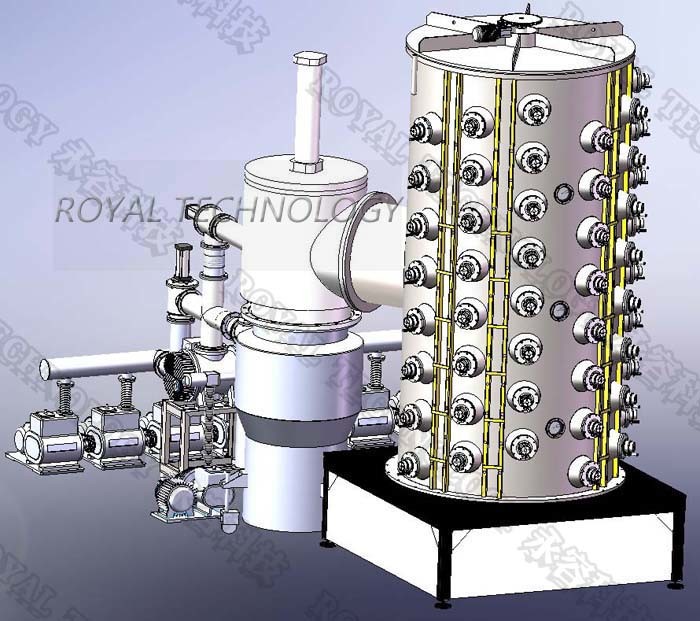 Metal Table  Pvd Gold Coating Machine , Stainless Steel Furniture TiN Gold Coating Equipment