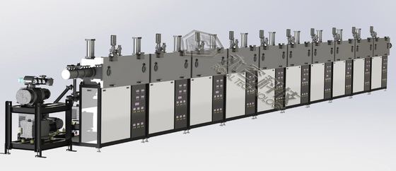 RTSP1480- Air-To-Air Continuous Sputtering Deposition Line for Glass Yarns And Carbon Yarns Copper Coating