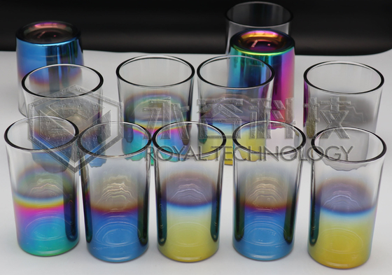 PVD ARC ion plating machine for  Glass Cups- rainbow, green, blue, purple, Gold, amber colors