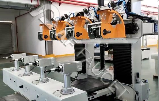 Zinc Alloy Brass Automated Industrial Machinery , Locks Knobs Metal Polishing Machine