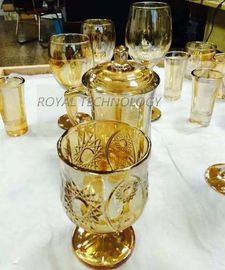 PVD Glass IPG Gold Coating Machine , Crystal Cups Gold Film  Ion Plating Equipment