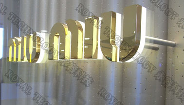 Billboard With LED Light High Vacuum Metallizing Equipment, 3D SS Letters IP Gold Plating Machine