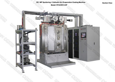 PVD Vacuum Metallizing Equipment on Copper Valves , Plumber Fittings / Chrome Plating Machine