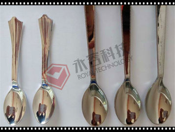 Plastic Cutlery Vacuum Metalizing Machine For Disposable Plastic Spoon / Fork