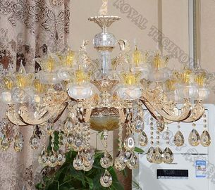 Glass Chandelier Pendant Lighting's Gold Plating, glass lights high reflection PVD Coater