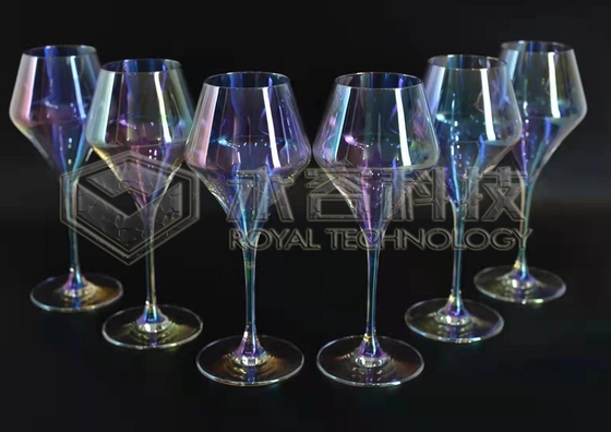 Glassware PVD decorative coatings, PVD transparent rainbow coatings