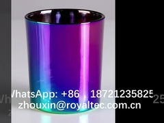 Half rainbow color on glassware