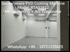 Graphite MF  Magnetron Sputtering Coating Machine ,  Jet Black Decoration PVD Plating Equipment